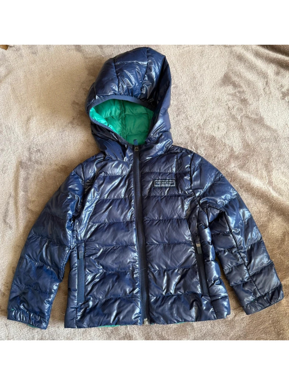 Two Vineyard Vines Navy Quilted Jackets